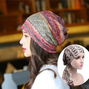 Berets Bohemia Women Bandana Hair Band Scarf Print Bandanas Headwear Wrist Head Wrap Accessories GiftsBerets