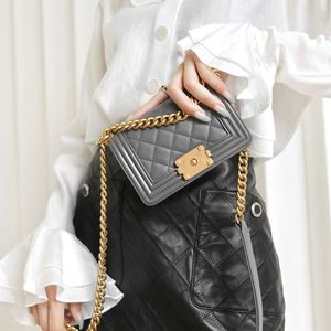 7A Högkvalitativ designer Flap Bags Women Crossbody Handbag Cowhide Messenger Bag 15cm Imitation Fashion Designers Crossbody Shoulder Bag With Box ZC102No Box