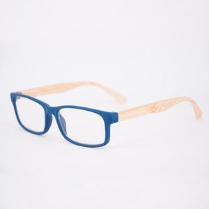 Solglasögon 2st flexibla fyrkantiga läsglasögon Små presbyopia glasögon unisex förstoring ultralight imitation bambu 1.0 1.5 2,0 3,5sunglas