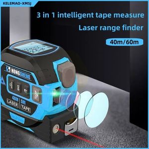 Taśma mierzy 3 in1 Laser Rangefinder Dokładny miernik odległości 40 m 60m Instrument pomiarowy Digital Laser Tape Narzędzie Finder 230520