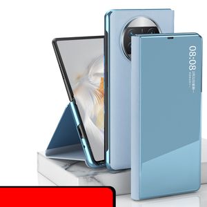 Plating Mirror Cases For Huawei Mate X3 Case Smart Touch View Window Flip Book Wake UP Sleep Protective Cover