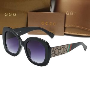 Designer-Luxus-Sonnenbrillen für Damen und Herren, Senior Ggities-Sonnenbrillen, Brillen für Damen, Brillengestell, Vintage-Sonnenbrille aus Metall mit Box 9091