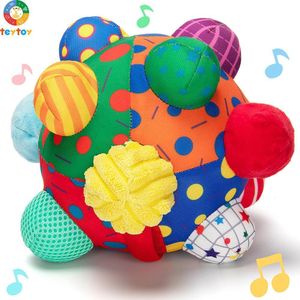 Block TeyToy Developmental Bumpy Ball USB Laddad studsande Crawl Toy Baby Sensory Toys Music Shake Dancing Balls Multicolor 230520