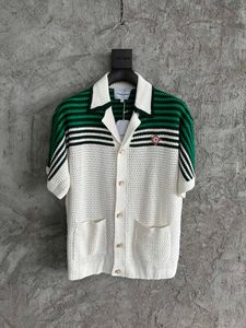 2023 modası en yeni varış erkek tasarımcı triko gömlekleri - US SIZE gömlekler - erkek tasarımcı düğme kısa kollu gömlekler
