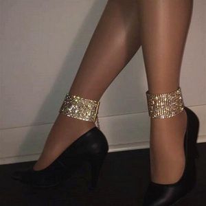 Yeni marka çoklu kristal halhal ayak zincirleri kadınlar rhinestone ifadesi anklet bacak zincirleri kulüp gece partisi mücevher aksesuarları 2017201a