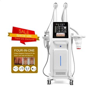 Uso clinico Rullo a vuoto 6 in 1 + Radiofrequenza 6MHZ + Rotazione meccanica 180 + Led Full Body Shaping Lifting facciale Dispositivo di drenaggio linfatico qualità originale