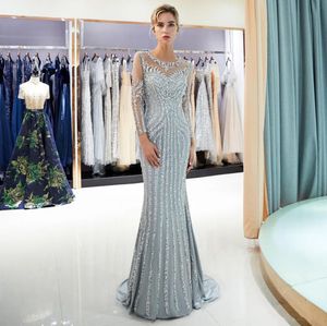 Nowe cudowne sukienki wieczorowe Suknia PROM PROM GOWN SZUKACJA DŁUGO SZKOŁA DŁUGA DŁUGA TRAK KRYTA Crystal Tiul Long Illusion Plus Size