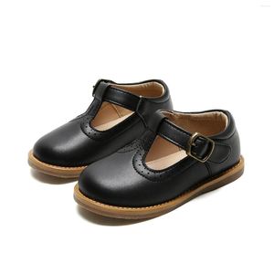 Scarpe Basse COZULMA Ragazze Pelle 1-6 Anni Bambini Ragazzi Moda Appartamenti Bambini T-Strap Hook Loop Casual Taglia 21-30