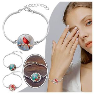 Bangle Red Bird Time Gemstone Bracelet Lady Jewelry Bikini Competition Set