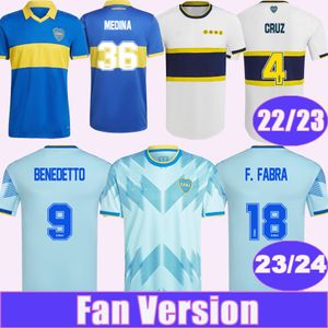 24 Boca Juniors Medina Villa Mens Męskie koszulki piłkarskie 23 23 Fernandez Benedetto Molinas Ramirez Varela Vazquez Home Away Away Football