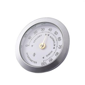 Mini Metal Hygrometer 37mm Round Laboratory Indoor Humidity Mechanical Movement Physical Induction Monitoring Tools