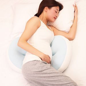 Cojín/almohada decorativa para mujeres embarazadas, almohada multifunción para dormir lateral, protege la cintura, el sueño, el abdomen, apoya el embarazo en forma de U 230520