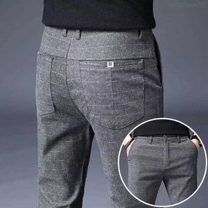 Męskie dżinsy męskie spodnie swobodne spodni wiosna lato nowe bawełniane spodnie lniane kombinezon Business Slim Fit Pants Codzienne spodnie męskie