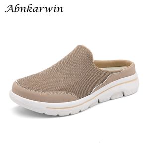Slip Shoes Half Men Summer On Mesh 514 Women Slippers Lightweight Comfortable Breathable Big Size 47 48 For Drop 230520 976 pers