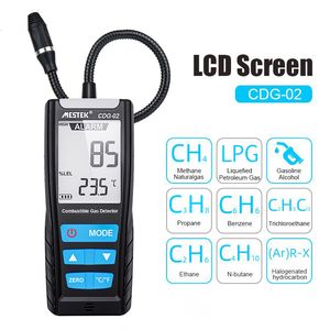 Gas Meters Combustible Gas Detector Gas Analyzer LPG Meter Flammable Natural Gas Leak Location Determine Meter Tester with Sound Alarm 230520