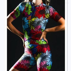 Zestawy wyścigowe jednoczęściowe Bodysuit Cylling Scinsuit Summer Women Road Rower Rower Triathlon Ropa Ciclsimo Pro Apparel