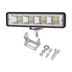 Auto Auto Dc12v-60v 72w Aluminiumgehäuse Modifiziertes Licht Einförmiges Arbeitslicht 3030 24 LED-Lampen Zweifarbige Geländewagenbeleuchtung