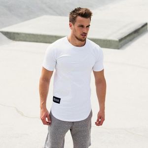 Men's T Shirts Muscle Brother Sport Short Sleeve Cotton Running Training Round Neck Shirt Fitness Clothes