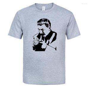 Men's T-skjortor Kommunistpartiet män t-shirt nyhet bomull tee skjorta ryska sovjetiska kläder marx lenin stalin mao castro socialism