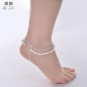 بطن الهندي رقص السلالة كرات يمكن للنساء من طراز Anclet مع Jingling Foot Chain2225O