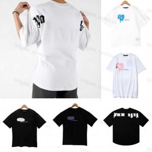 3A palmiye yaz Tasarımcı kadın melek T gömlek erkek Palmangel Şehir tshirt beyaz siyah baskı tişört Giyim sprey mektup kısa kollu avuç içi erkekler melekler z119