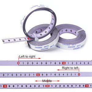 Tape Measures Self-adhesive Tape Measure Steel Tape Ruler Metric Scale 1M-5M Length For T-track Router Table Saw Household Measuring Tools 230520