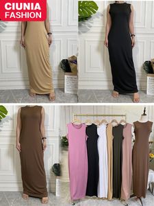 Roupas étnicas Sexy Árabe Mulheres Muçulmanas Abayat Vestido de Cabeça Feminina do Oriente Médio Dubai Casual Kaftan Islâmico Roupas femininas Vestido 230520