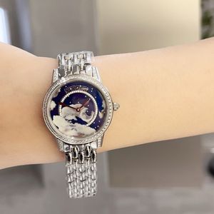 2023 Dating Series Meteor Ladies Quartz Watch med sällsynt teknik för att presentera oförutsägbara underbara meteor Sapphire -glas, storlek: 33mm, 10 mm tjock!