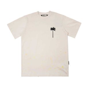 Designer Palmangel Camisa Palms Anjos Mens Mulheres Coconut Tree Casal Manga Curta Camiseta Padrão Inkjet Graffiti Carta Impressão Moda Casual Tshirt C3