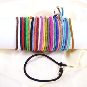 Bracciale rigido 50 pezzi colorato corda di filo braccialetto per coppia rame dorato Milano filo regolabile spago braccialetto per uomo donna gioielli fai da te