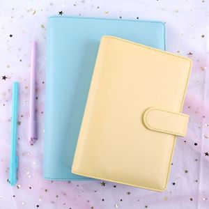 Pretty Girl Creative Notebook Set 6 Ring Loose-leaf Student Cute Hand Book Portable Diary Binder Kawaii School Notepad Gift