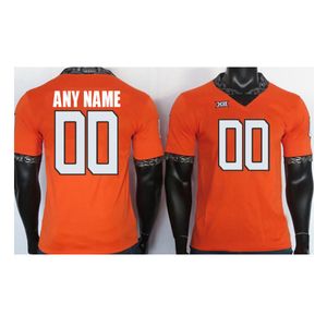 Custom Oklahoma State jerseys customize men college white black orange us flag fashion adult size american football wear stitched jersey