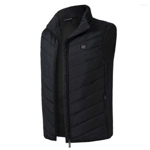 Vestes de chasse en fibre de carbone chauffage électrique gilet à température constante vêtements extérieur gilet manteau USB Charge thermique hiver hommes femmes