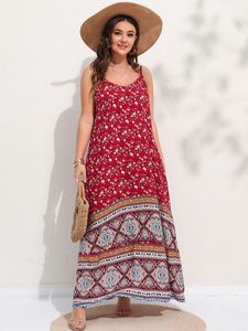 Платья плюс размеры женское платье Finjani Plus Size Sami платья лето без спинки Макси платье с цветочным принтом формальные платья для вечеринок 230520
