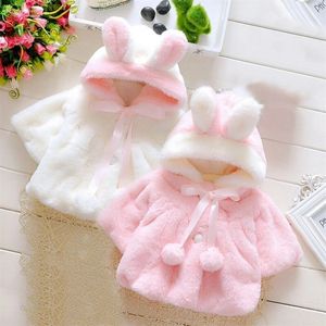 Recém -nascido infantil baby garotas casaco nexo roupas de inverno roupas de bebê manto com capuz para fora roupas de bebê