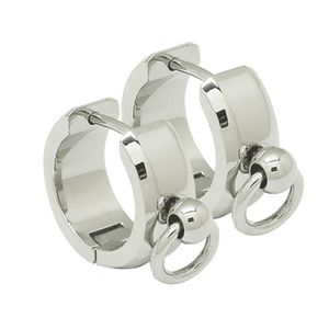 Huggie stainless steel fashion earrings hinged Piercing ring men women earring ring unisex earring hoops circle Orings