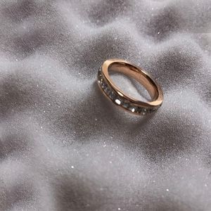 Fedi nuziali all'ingrosso moda coreana anelli color oro rosa / anello di fidanzamento accessori donna e uomo / anelli Mujer / anello da dito / bijoux Fem