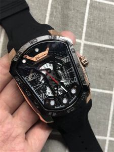 새로운 고품질 AA3A Phantoms 전사 남자 시계 패션 브랜드 럭셔리 시계 캐주얼 고무 스트랩 남성 스포츠 손목 시계