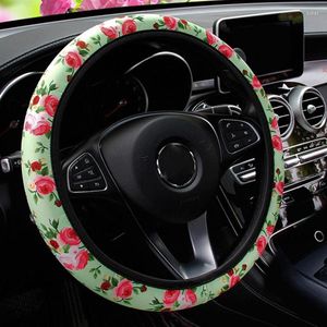 Coprivolante Moda Fiore Copriauto Senza anello interno Stile rosa Donna Bella Protezione carina Decorazione d'interni