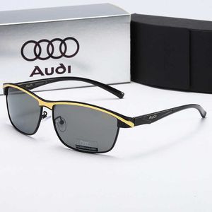 Дизайнер Audi Cool Sunglasses Luxury четыре круга 2023 Новые мужчины с высокой четкой поляризованные солнцезащитные очки.