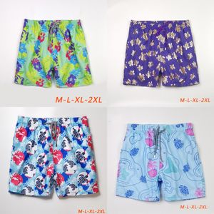Novos shorts de natação masculinos de verão da Turtle Vilebrequin combinados com estampa casual de hip-hop da cidade e material de secagem rápida de praia M-2XL