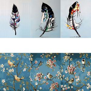 Gemälde Tapb Frühling Baum Blätter DIY Malen nach Zahlen Erwachsene für handgemalte auf Leinwand Ölbilder Home Wall Art Decor