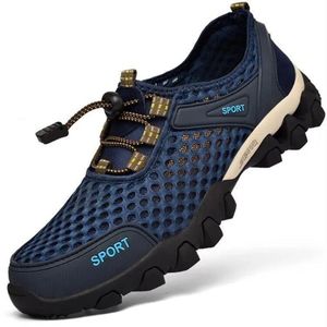 Summer 84 Men's Dress Mesh Hiking Breathable Anti-slip Wading Shoes Outdoor Running Sneakers Leisure Walking Footwear 230520