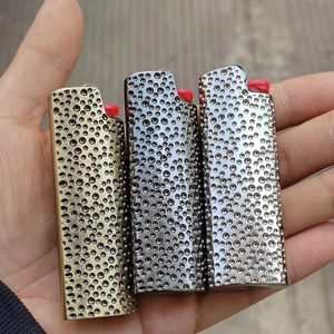 Smoking Colorful Meteorite Metal Alloy J6 Lighter Skin Case Casing Shell Protection Sleeve Portable Replaceable Innovative Tobacco Cigarette Handpipes Holder