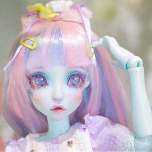 人形アーモンドBJD人形1 4 Shuga Fairy Resin 38 5cm Artist Hand Face Up Mint Skin Color Fullset 230520