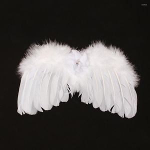 Zestawy odzieży Baby Angel Feather Wing Suit Po Modelowanie 28 16 cm dziecięcy Pography Halloween Cosplay