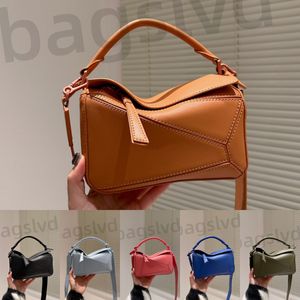 Designer Tote bag Crossbody Bag Puzzle Luxury Shoulder Bags Women Handbag Geometric Totes Bags Mini Bag Wide Shoulder Strap Contrast Color Patchwork Purse Brown