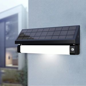 Luz solar de liga solar de liga de alumínio Luz de lâmpada solar dupla pir sensor de movimento de garagem decoração de jardim solar outdoor