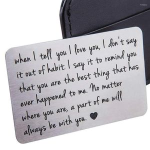 Keychains Fashion Wallet Insert Card For Men Husband From Wife Girlfriend Boyfriend Birthday Valentines Day Gifts Him Groom Bride