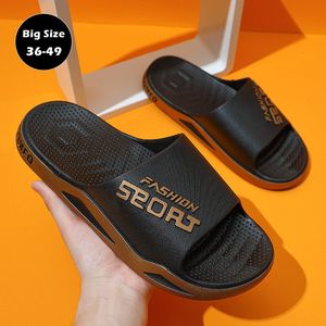 Summer Size Men Slides Big 597 Sandals Women Outs Flip Flops Disual Beach Treasable Shoes Founds Home Slippers 230520 937